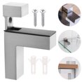 thumbnail image 3 of 2pcs Adjustable Wood Glass Shelf Bracket Wall Mount Heavy Duty Floating Brackets, 3 of 5