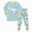 H056-Light Blue, variant on NOLDARES Toddler Pajamas Long Sleeve Pajama Set for Kids Girl Boys Pjs Boys Funny Graphic Sleepwear(H056-Grey)