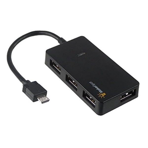 makerspot micro usb otg hub for raspberry pi zero 4 port ...
