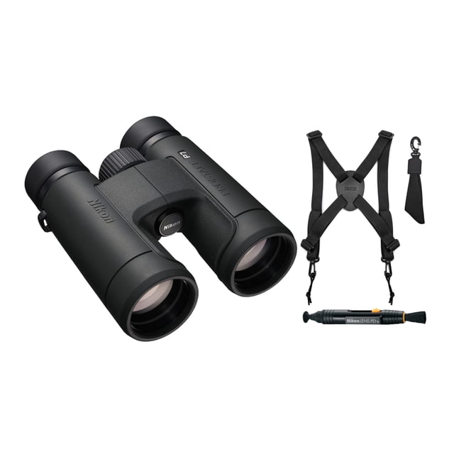 Binoculares Nikon Prostaff P7 10x42 con arnés y sistema de limpieza