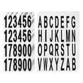 thumbnail image 1 of Uxcell 10 Hojas de Números y Letras para Buzones para Decal Interior y Exterior, Negro en Blanco, 1 of 5