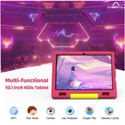 AEEZO 10-inch Kids Tablet, HD IPS Display Tablet for Kids, 6GB RAM, 64GB ROM, Quad-Core Processor, Kidoz Pre Installed& Kids Education, Parental Control,-Proof Case (Pink)