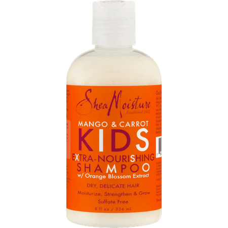 SheaMoisture Kids Extra-Nourishing Shampoo, Mango & Carrot, 8 (Best Moisturizing Shampoo For Relaxed Hair)