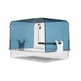 thumbnail image 1 of DOLITY Parrot Bathing Tubs Easy to Install Canary Cage Accessories Pet Bird Bath Box blue, 1 of 9
