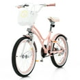 thumbnail image 2 of Topbuy 18" Kids Bike w/Removable Training Wheels &Adjustable Seat Toddlers Freestyle Adjustable Bicycle Pink, 2 of 8