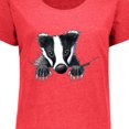 thumbnail image 4 of Inktastic Pocket Badger Women's Plus Size T-Shirt, 4 of 5