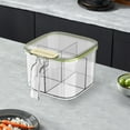 thumbnail image 4 of Kraoden Four Compartments Seasoning Jar Set with Transparent Design, Multifunctional Spice Organizer, Household Kitchen Seasoning Can with Divider and Handle, Space-Saving Storage Solution, 4 of 7
