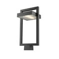 thumbnail image 4 of Z Lite 566PHBS-BK-LED 21.62 x 10.5 in. Single Light Outdoor Post Mount Fixture, Black & Frosted, 4 of 4