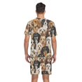 thumbnail image 6 of joogoo Men's Pajama Set Different Cute Dogs V-Neck Pj Shorts Set 2 Piece Loungewear Sleepwear L, 6 of 7