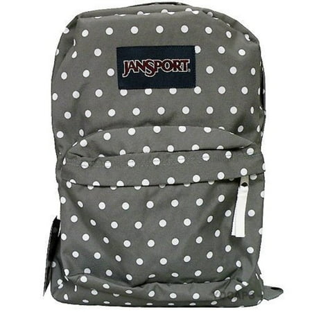 Jansport Superbreak Backpack (Shady Grey / White Dots) - comicsahoy.com