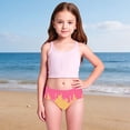 thumbnail image 2 of Girls Period Swimwear Two Pieces Bikini Set Bottom Swimwear Ice Print Swimsuit Kids Two Piece Bathing Sun Swim Trunks Rash Guard Swimsuits, 2 of 4
