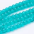 thumbnail image 2 of 1Strand Crackle Glass Beads Strands Round Medium Sea Green 4mm Hole: 1.1~1.3mm about 200pcs/strand 31.4 inch, 2 of 3