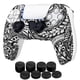 thumbnail image 1 of Funda de Silicona TNP PS5 Negro con 8 Empuñaduras Tribales Ergonomía para PlayStation 5, 1 of 8