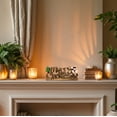 thumbnail image 6 of Decozen Home Decor Handmade Wooden Sculpture in Merry Christmas Acacia Wood, 6 of 9