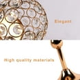 thumbnail image 6 of BIGTREE Crystal Sphere Candle Holder for Anniversary Celebration Gold 12.6", 6 of 7