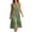 Green, variant on Women's Cotton Sleeveless Maxi Dresses Boho Tiered Ruffle A Line with Eyelet Casual Summer Beach Vacation Dresses