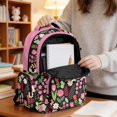 thumbnail image 6 of Whosucclay Floral Bunny 17 Inch Daypack for Girls Boys, Lightweight Adjustable Straps Casual Kids Bookbag for Elementary School High School Kindergarten, 6 of 8