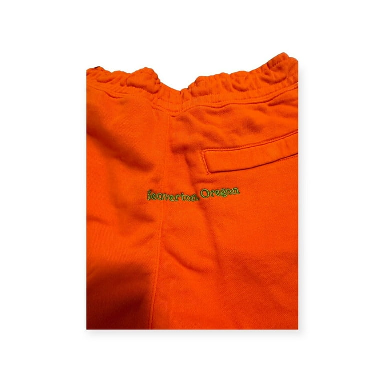 Nike terry towelling represented shorts in orange