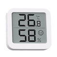 thumbnail image 1 of MIIIW S08 LCD Digital Hygrometer Indoor Temperature Humidity Meter Portable Tabletop/Wall-Mounted Room Temperature and Humidity Monitor, 1 of 9