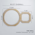 thumbnail image 3 of Ekena Millwork 18 1/2"W x 11 3/8"H x 1/4"T Small Hemingway Decorative Fretwork Wood Wall Panels, Cherry, 3 of 18
