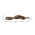 thumbnail image 5 of Decorative Object Wood Linked Chain Accent 18"x3"x0.5" Brown Casual Design for Home Office Living Room Decor, 5 of 10