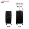 thumbnail image 2 of SWISSGEAR Wave Hardside Expandable Medium Checked Luggage with Spinner Wheels, Black, 2 of 5