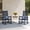 Blue, variant on HDPE Outdoor Rocking Chair,Weather & Fade Resistant Porch Rockers for Patio, Deck & Porch, Oversized Rocking Chairs with Widened Seats & High Backs Brown