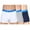 White/Gray/Navy, variant on Cristiano Ronaldo CR7 Men's 3-Pack Trunk Cotton Stretch (Navy/Grey/Aegean, XX-Large)