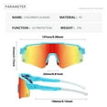 thumbnail image 6 of AIELBRO Kids Sports Sunglasses for Boys Girls Children Age 3-13 Half Frame UV400 Baseball Cycling Softball Glasses, 6 of 8