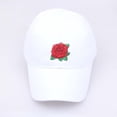 thumbnail image 3 of Clearance! Fdelink Baseball Hat Sun UV Protection Hat Women Man Embroidered Flower Denim Cap Fashion Baseball Cap Topee White, 3 of 5