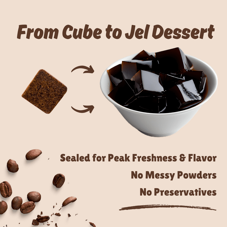 HeySweet, Coffee Jelly, 8 Cubes, Vegan, Halal, Konjac - Walmart.com
