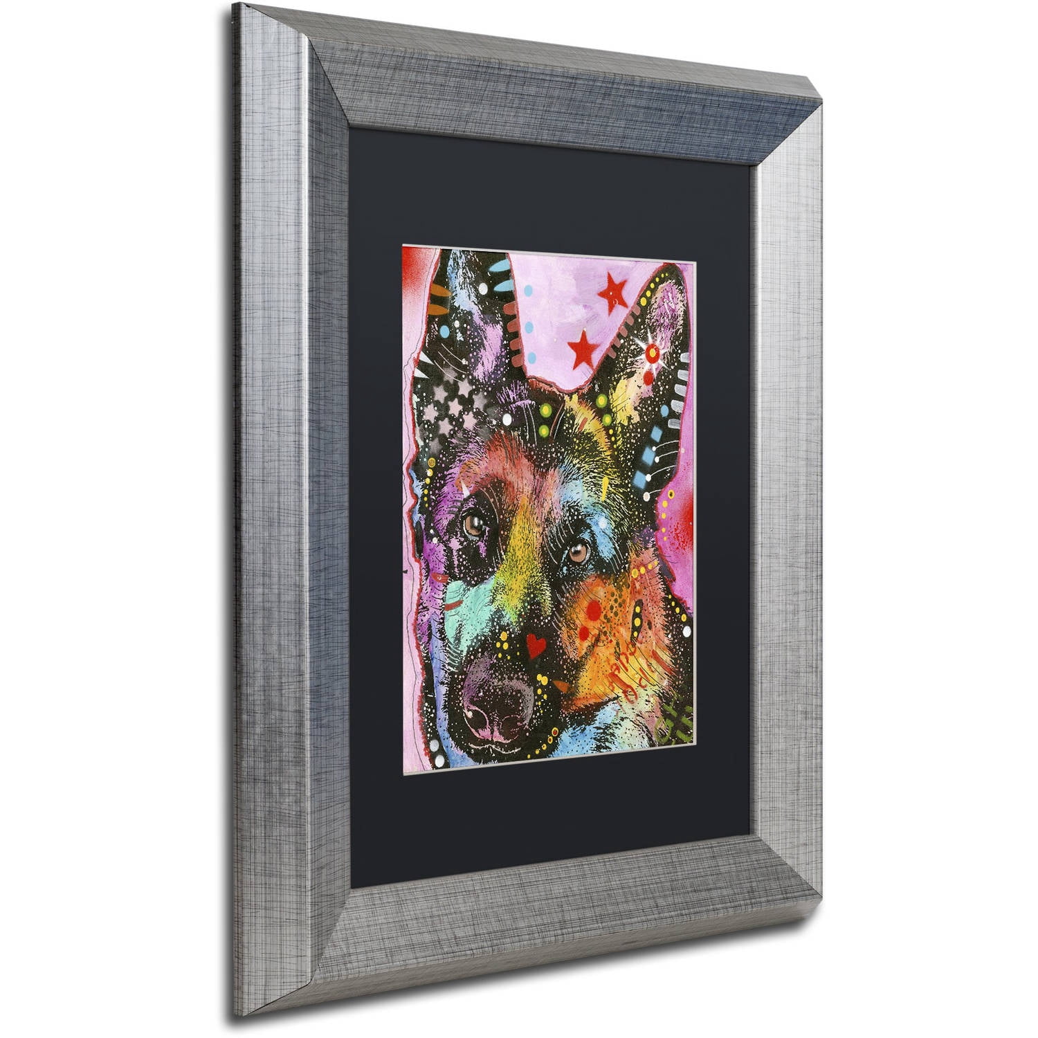 Trademark Fine Art "25" Canvas Art by Dean Russo, Black Matte, Silver Frame