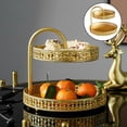 thumbnail image 3 of GROWTH TANK 2 Layer Fruit Storage Tray Cake Rack Family Party Dessert Storage Rack Home Room Leaves, 3 of 8
