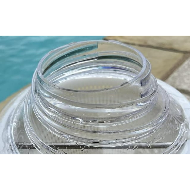 LEEYNEER Cyclone Turbocharges Pool Skimmer Basket- Improves Pool Surface Cleaning & Debris Removal 8" Funnel Design Works with Any Pool Water Level