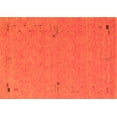 thumbnail image 1 of Ahgly Company Indoor Rectangle Abstract Orange Contemporary Area Rugs, 4' x 6', 1 of 1