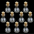 thumbnail image 5 of Frasco de vidrio cilíndrico sin marca, 10 unidades, frasco de perfume, frasco de deseos de vidrio, mini frasco de vidrio, frasco de deseos de vidrio, 5 of 5