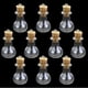 thumbnail image 4 of Frascos de botellas de vidrio artesanales con base plana de 10 piezas con corcho (transparente), 4 of 5