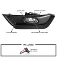 thumbnail image 3 of Spec-D Tuning Clear Driving Fog Lights + Bulbs + Switch Compatible with 2017-2018 Honda CR-V CRV L+R Pair Assembly, 3 of 7