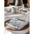 thumbnail image 6 of Coastal Crab Cloth Napkins Set of 4 Reusable Dinner Napkins, Nautical Beach Ocean Conch Coral Starfish Cocktail Napkin Washable Table Napkins for Wedding/Holiday Party/Baby Shower 20"x20", 6 of 7