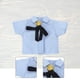 thumbnail image 5 of Figura de acción a escala 1:12, ropa en miniatura, ropa de moda, blusas de verano con estilo, cubierta Azul, 5 of 7
