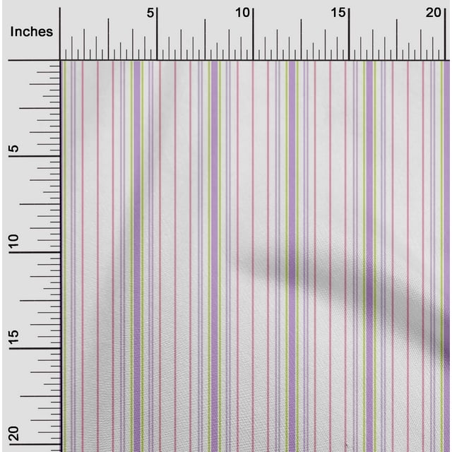 oneOone Cotton Poplin Fabric Vertical Stripe Print Fabric BTY 42 Inch Wide
