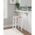 thumbnail image 3 of Linon Gianna Backless Barstool White Set Of 2, 3 of 8