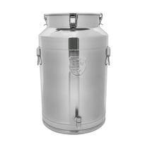 Wildnix 76L Sealed Transport Bucket with Faucet, Large Capacity Stainless Steel Milk Can for Easy Dispensing of Liquids, Ideal for Milk, Juice, Oil