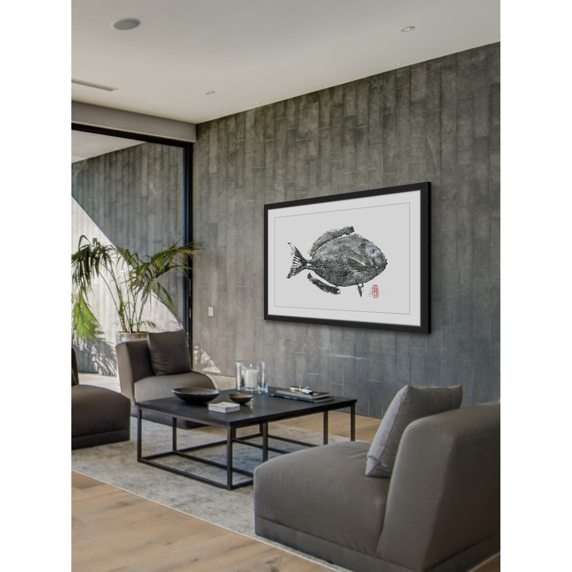 "Black Tang" Framed Painting Print