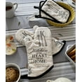 thumbnail image 4 of GREVY Quilted CottonHeat Resistant Oven Mitts Pot Holders with Pocket for Cooking or Baking Set of 4, 4 of 5