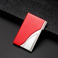 thumbnail image 1 of LSLJS Business Card Holder, Leather Stainless Steel Business Name Card Case Holder, Card Holder, 1 of 2