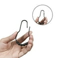 thumbnail image 5 of Mainstays, Shower Curtain Rollerball Hooks, Black, 12Piece/Set, 100% Iron, 5 of 7