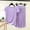 Purple, variant on NominalSnug Plus Size Pajamas Sets for Women Soft Sleepwear Cap Sleeve V Neck Tops Capri Pants Comfy Loungewear