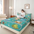 thumbnail image 3 of Erosebridal Kids Animal Bear Camping Tent RV Car Queen Sheet Sets 4 Pieces,Happy Adventure Bed Set For Teens Boys Girls, 3 of 5