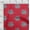 Chill Red, variant on oneOone Organic Cotton Poplin Twill Fabric Floral Block Decor Fabric Printed BTY 42 Inch Wide